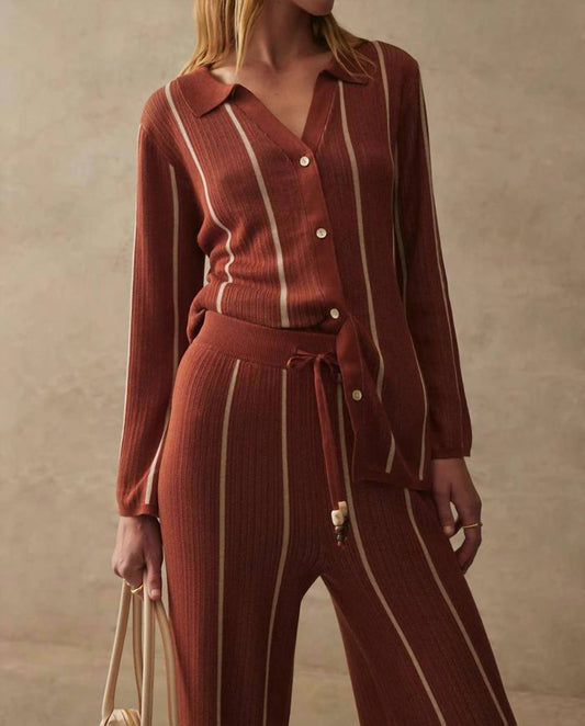 Sancia - Knit Button Down Shirt