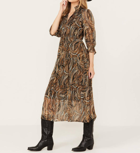 Elan - Paisley Print Dress