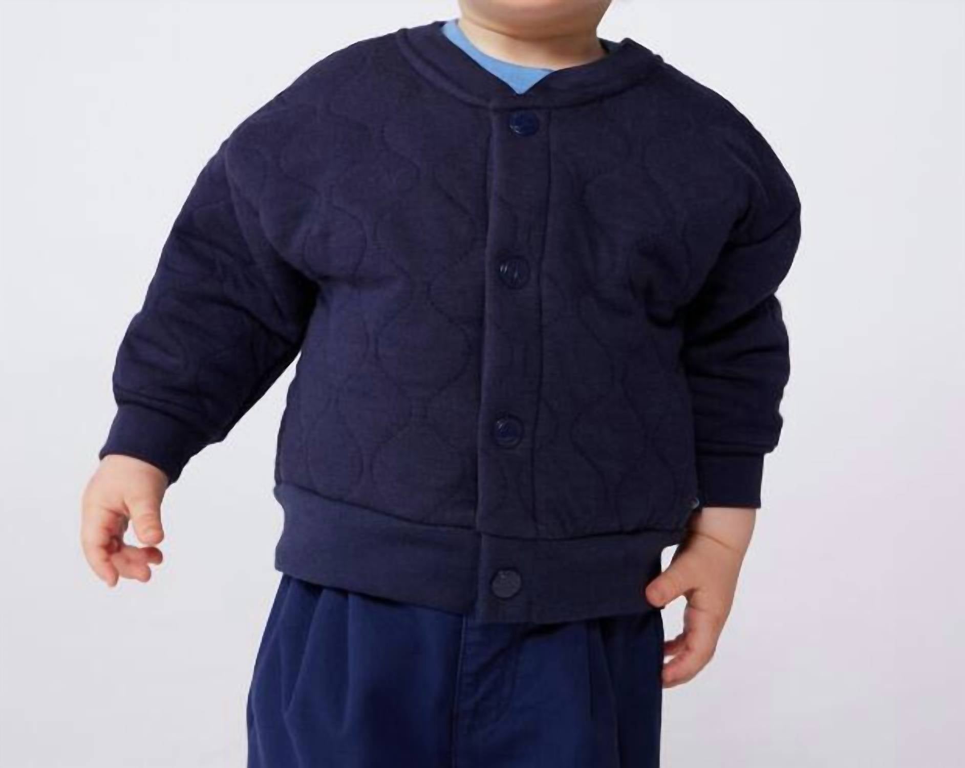 Petit Bateau - Boy's Quilted Cardigan