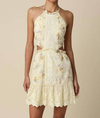 Olivaceous - Evie Halter Mini Dress