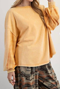 Easel - Dolman Mixed Terry Pullover Sweater