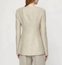Lafayette 148 - Sequin Speckled Tweed Fitted Jacket