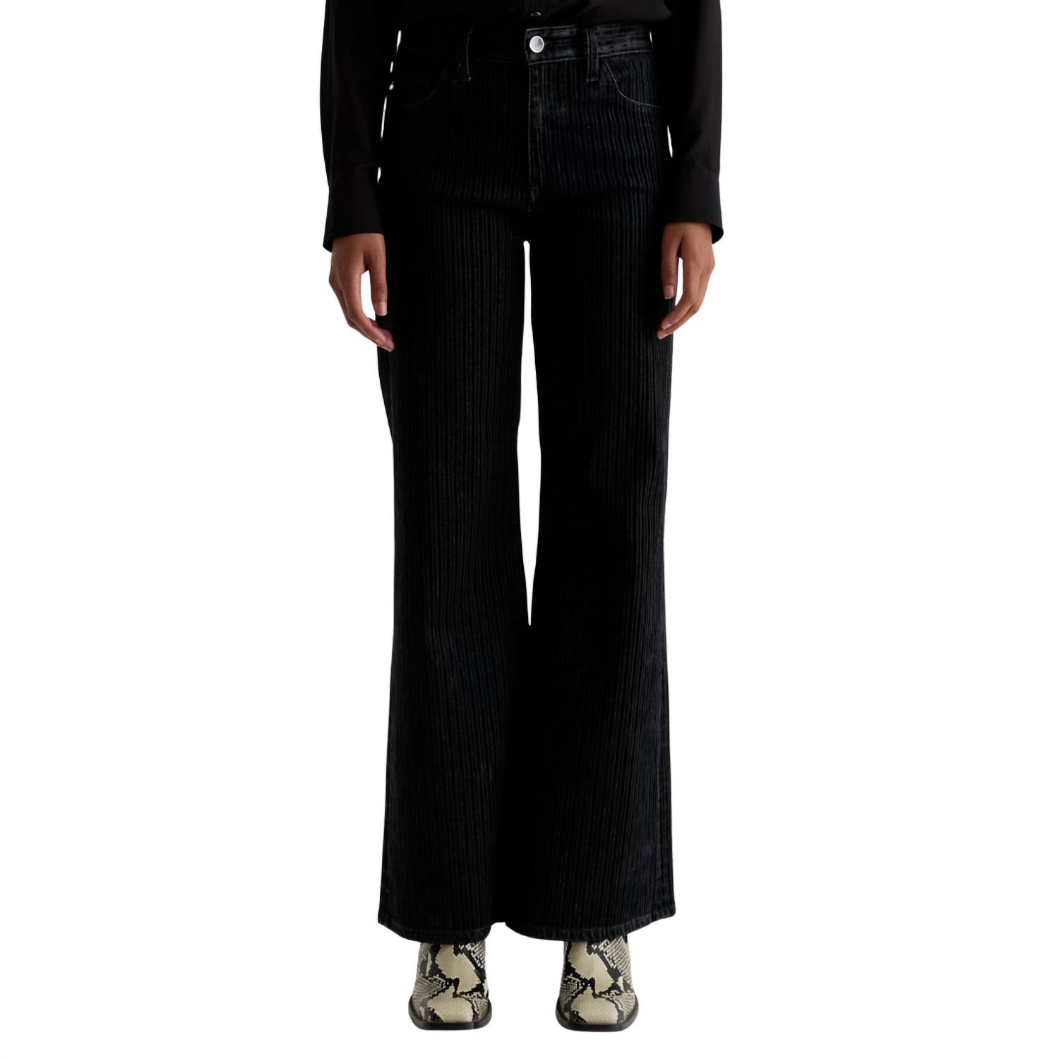 AG Jeans Saige Wide Leg Corduroy Jeans in dress it up - women's jeans