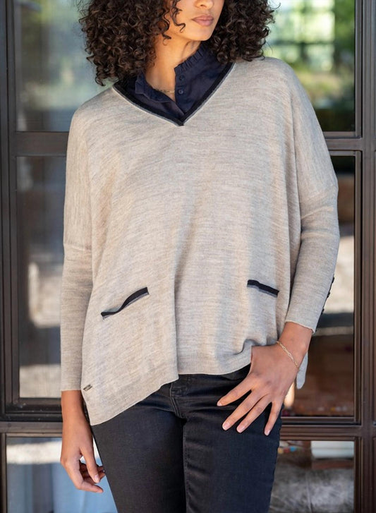 Mersea - Catalina Triple Crown V-neck Sweater