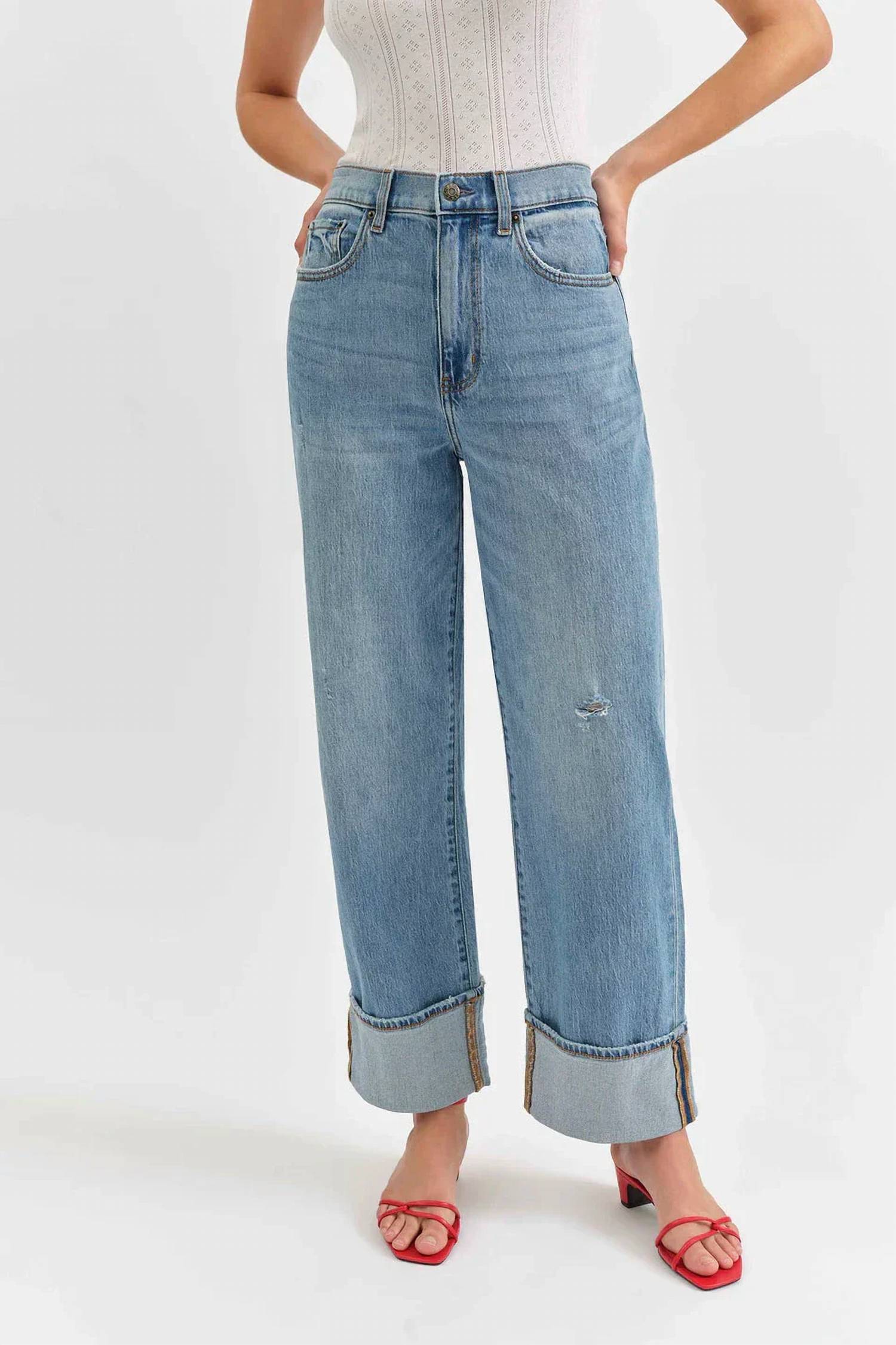 Daze - Eastside Loose Cuff Jeans