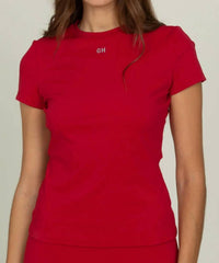 Gold Hinge - Essential Full Length Short Sleeve Top
