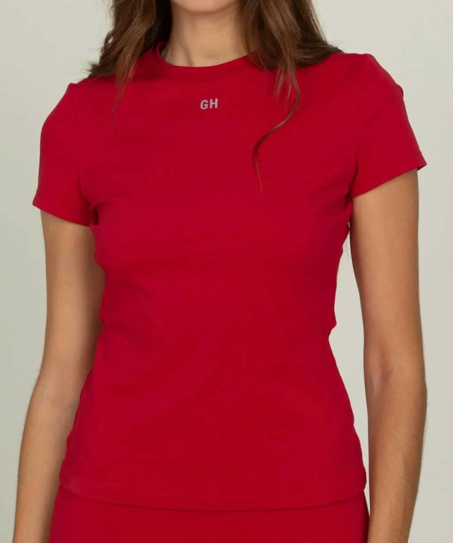 Gold Hinge - Essential Full Length Short Sleeve Top