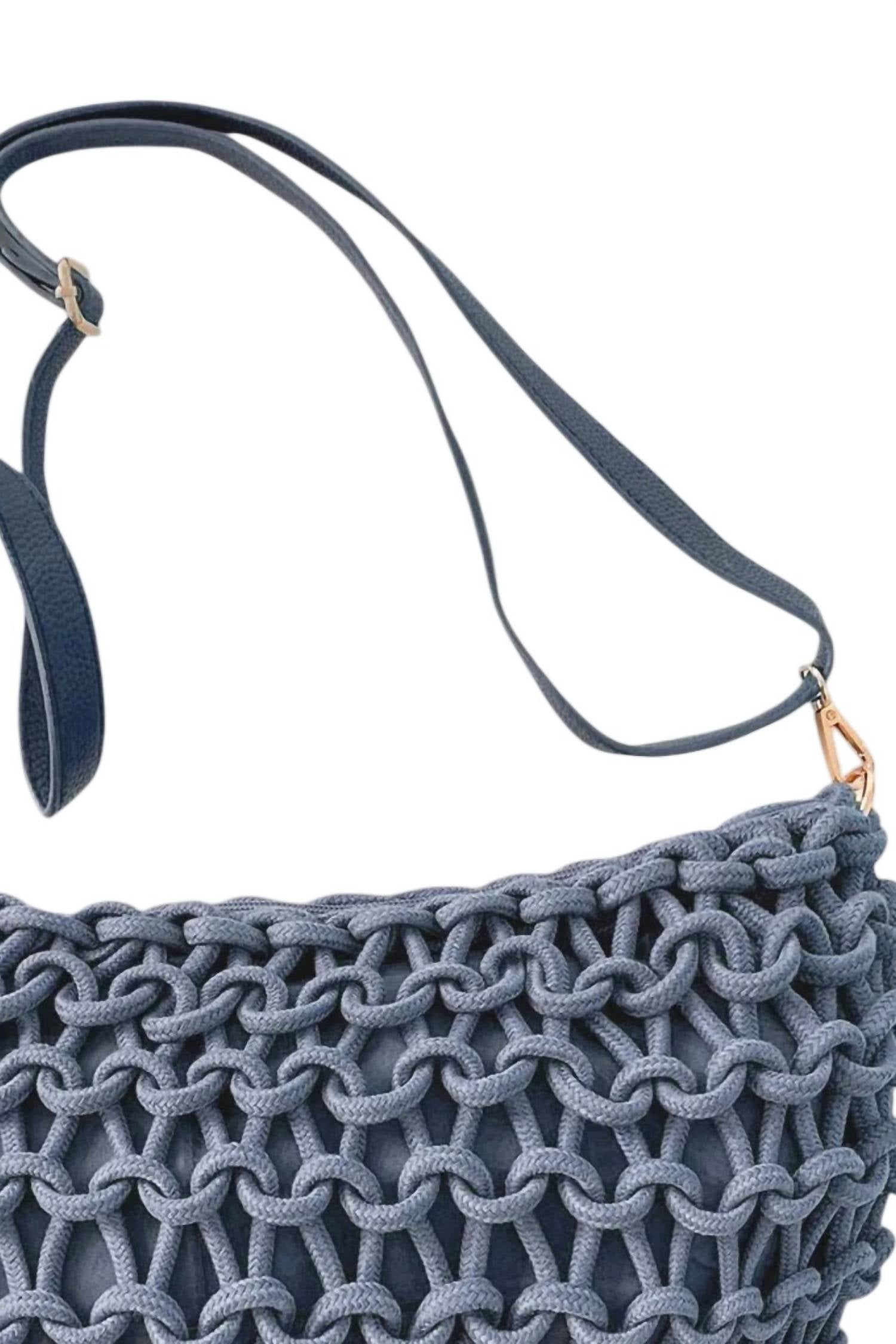 Debbie Katz Women's Barbara Crossbody Bag in blue - women's bag - alternate view