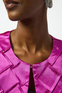 Joseph Ribkoff - Textured Crew Neck Jacket