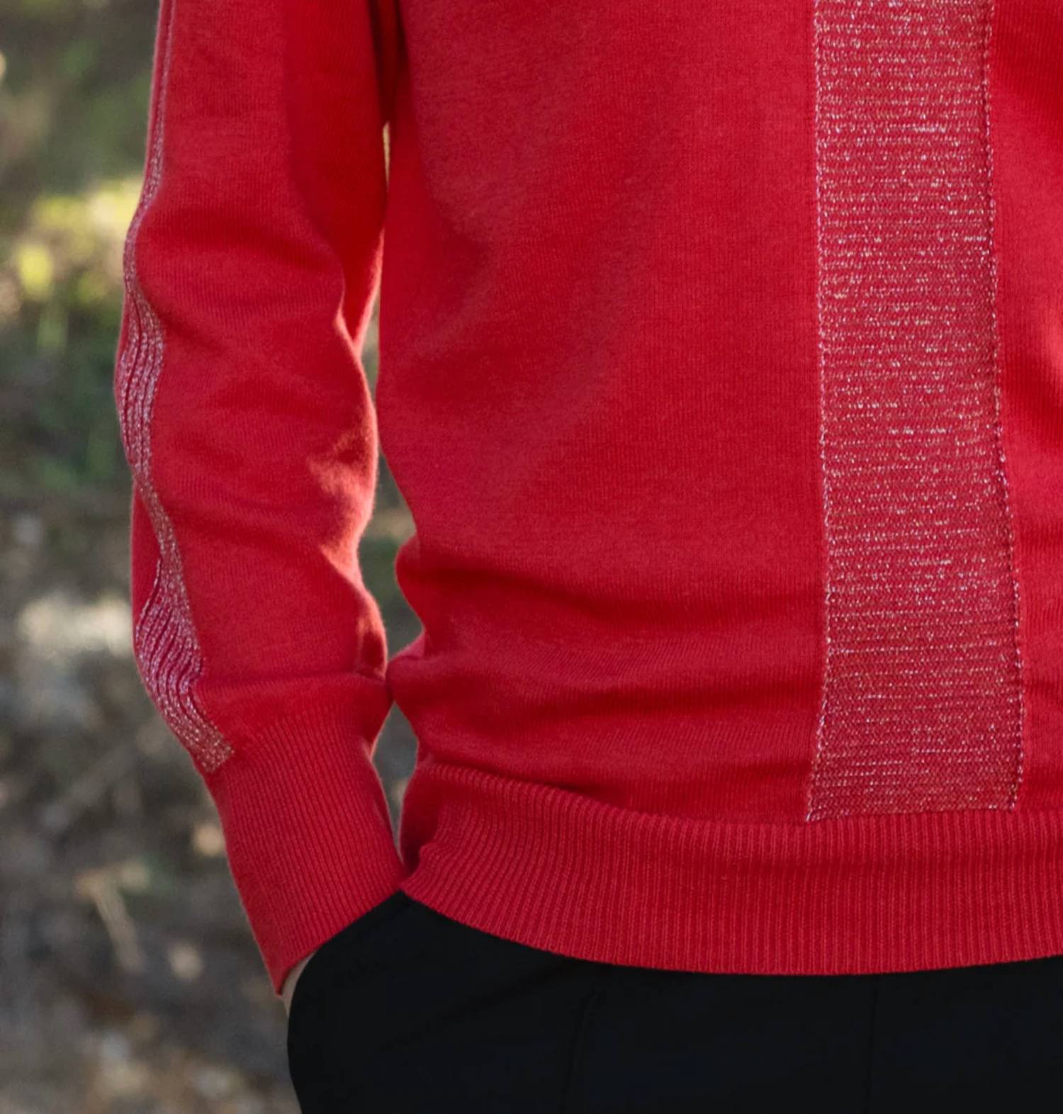 Marble - V-neck Long Sleeve Sweater
