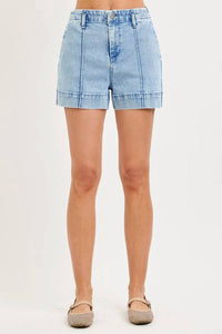 Risen - Front Seam Denim Trouser Short