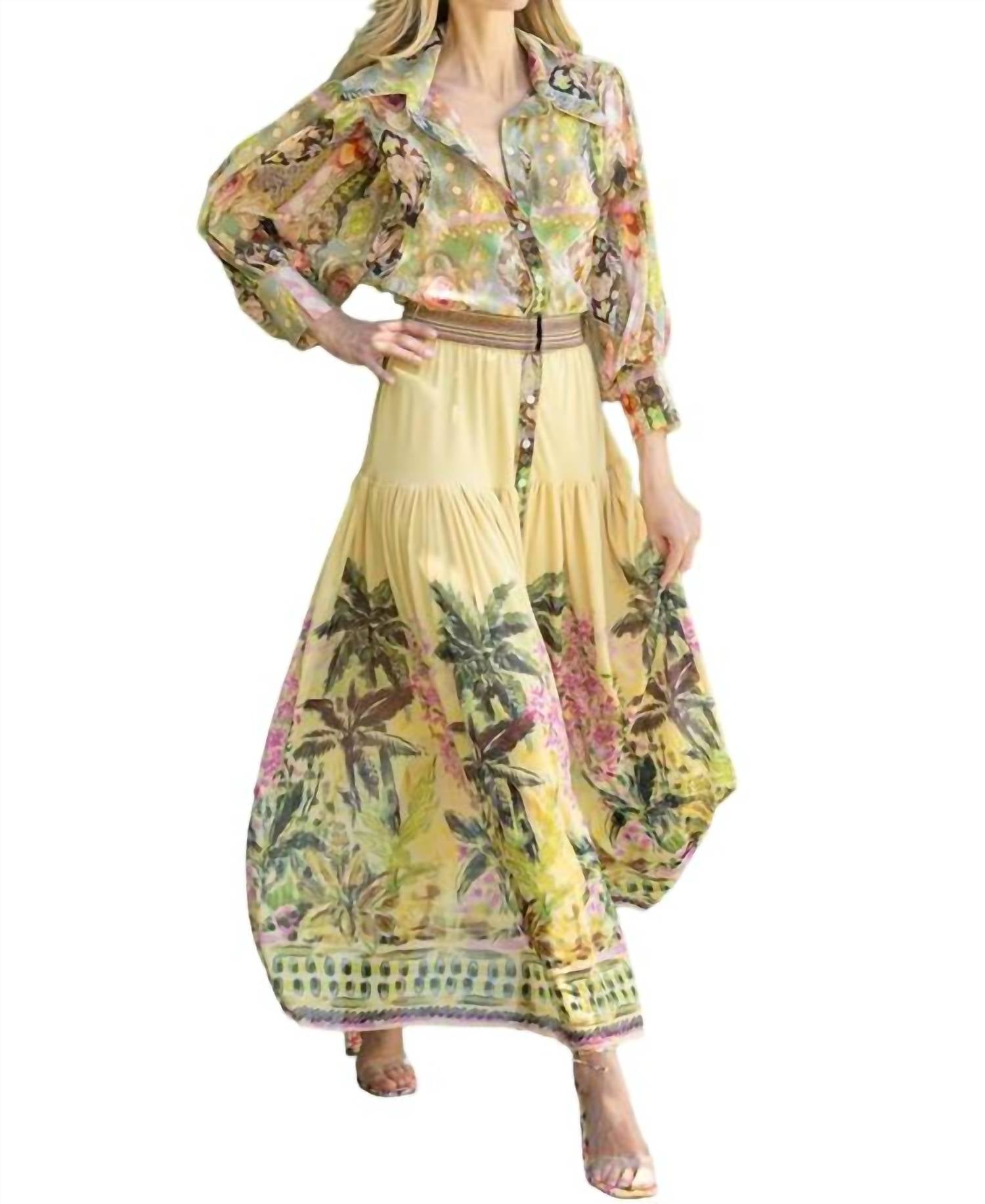 Petit Pois By Viviana G - Palms Maxi Dress