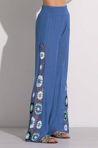 Elan - Palma Crochet Detail Pant