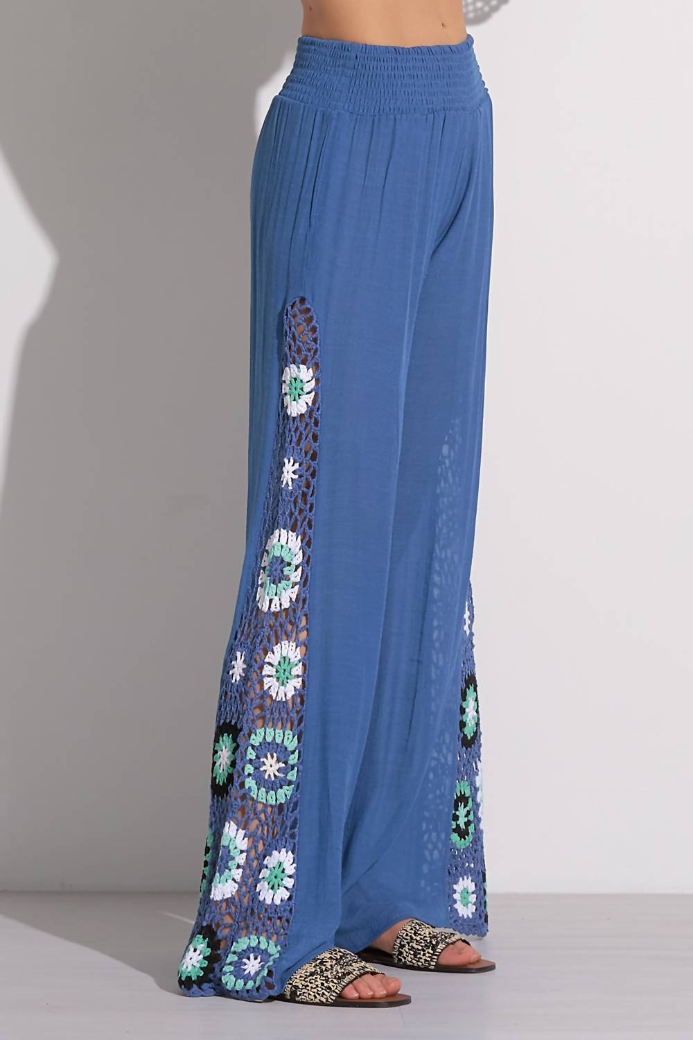 Elan - Palma Crochet Detail Pant