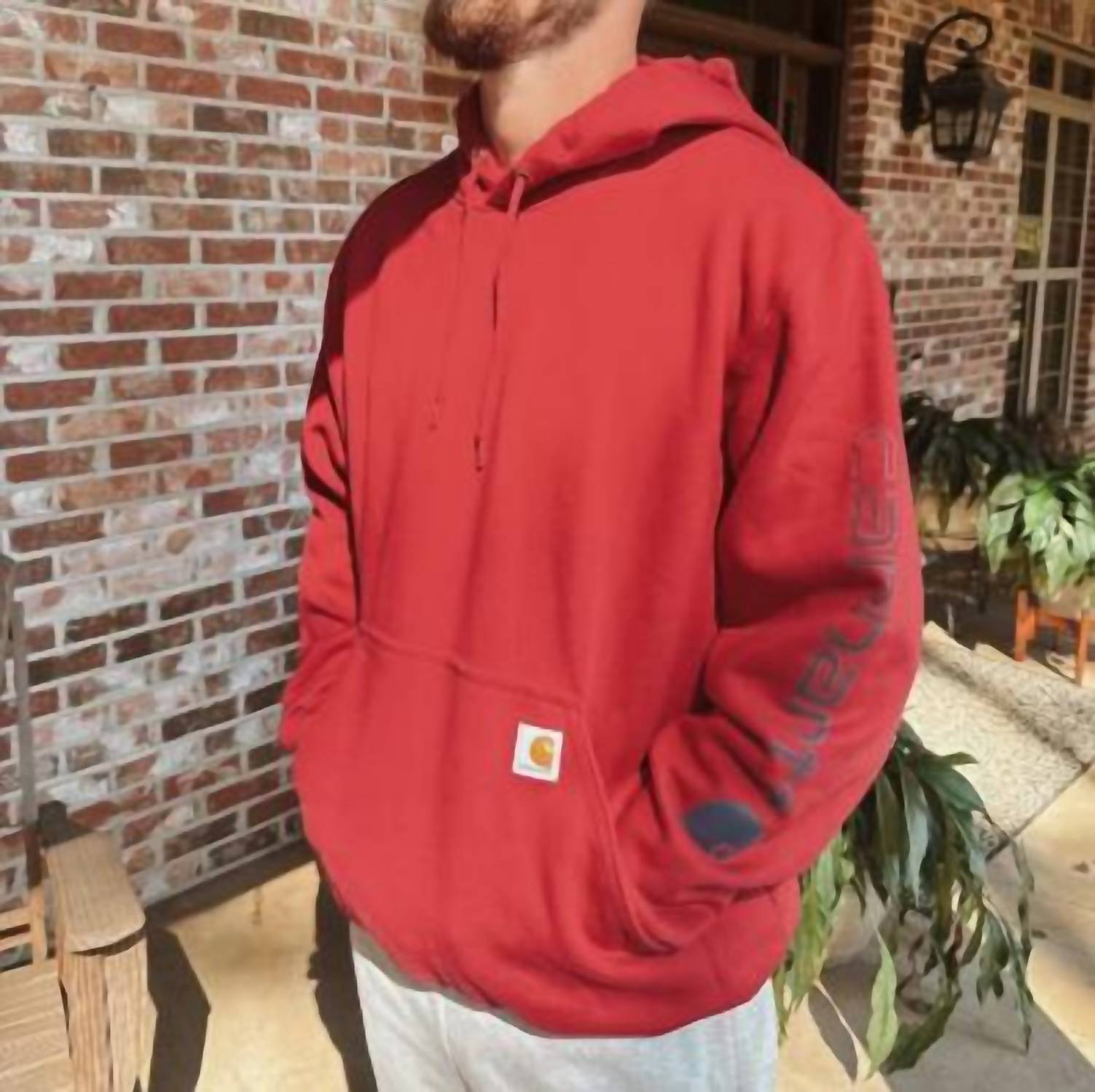 carhartt Men's Graphic Sweatshirt in red - men's shirt