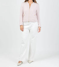 Kinross - Clara Bobble Zip Cardigan