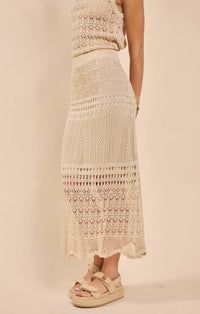 Sadie & Sage - Dya Crochet Knit Midi Skirt