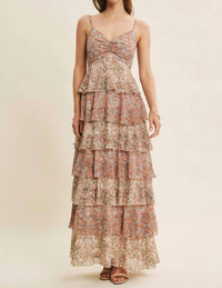 In February - Penelope Tiered Ruffle Maxi Dress