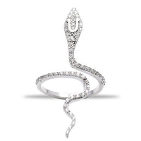 Avenue Chic - Women's Snake Pave Ring