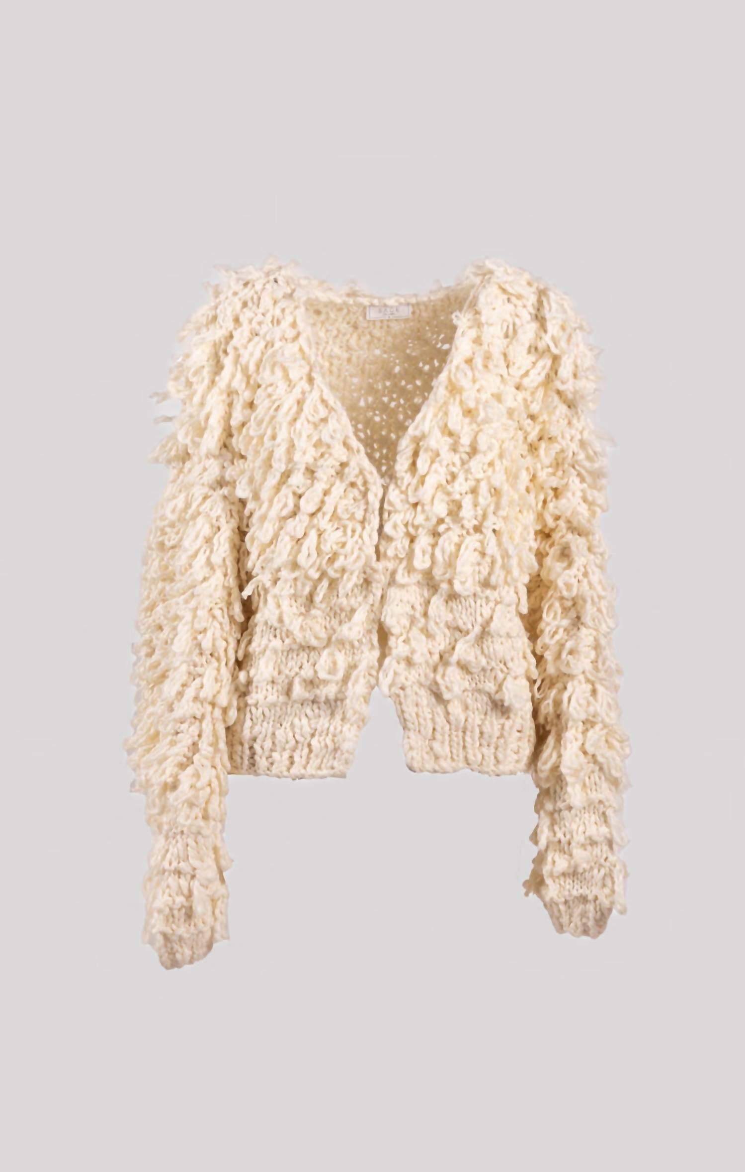 Sage The Label - Women's Bombshell Chunky Yarn Cardigan