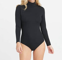 Spanx - Suit Yourself Long Sleeve Turtleneck Thong Bodysuit