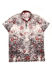 Eight X - Letters Print Polo Shirt