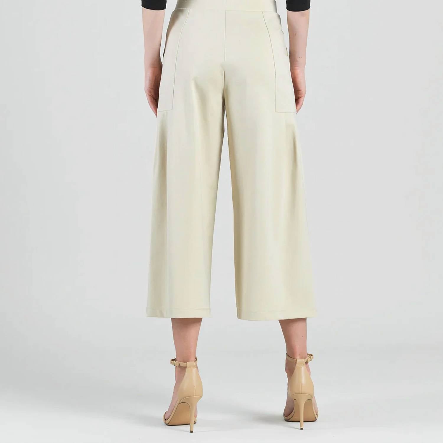 Clara Sunwoo - Cropped Pleated Gaucho Pants