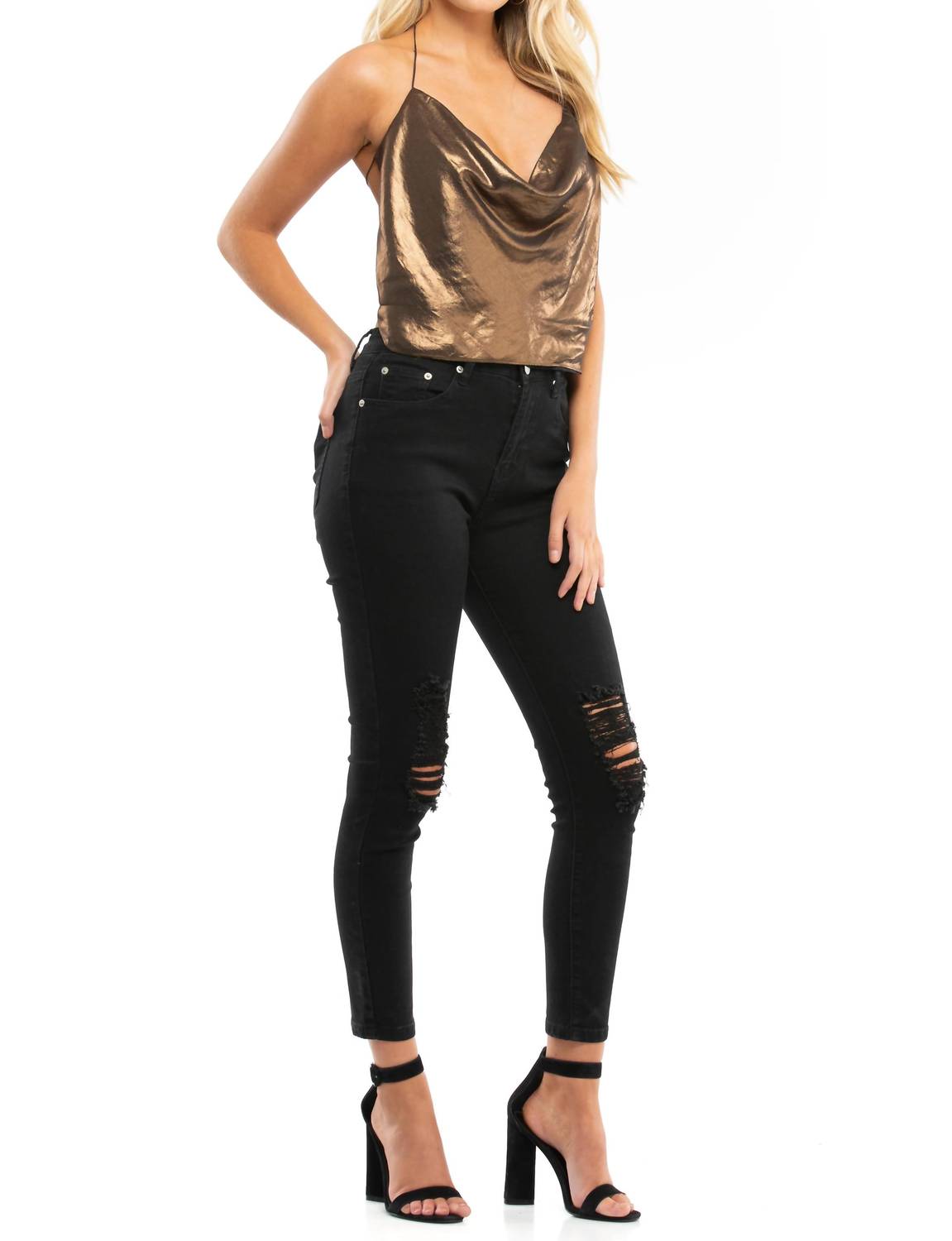 For Love & Lemons - Blackjack Cowl Top