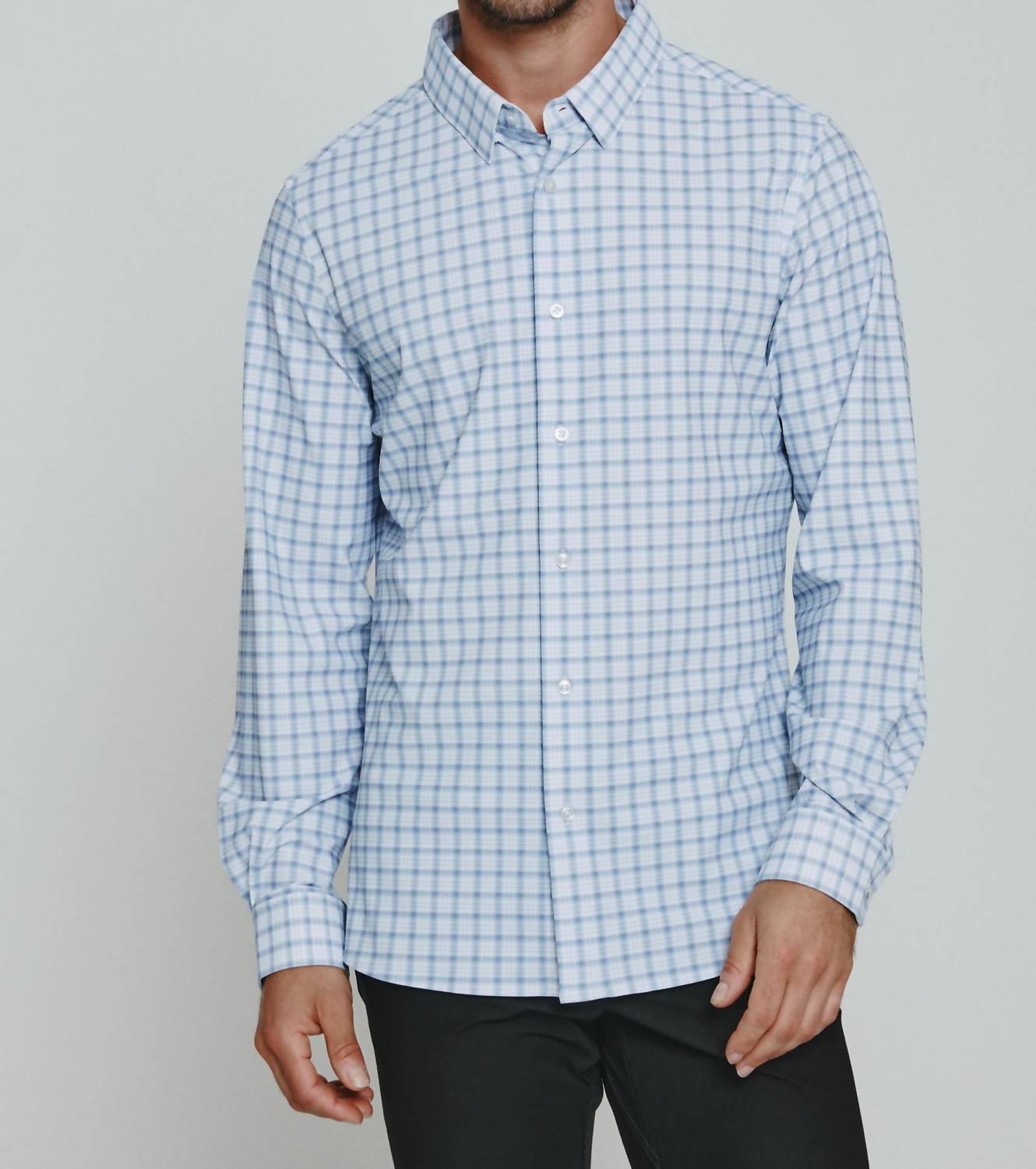 7 For All Mankind Mykos Long Sleeve Shirt in white - men's long sleeve top