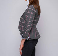 Smythe - One-button Windowpane Blazer