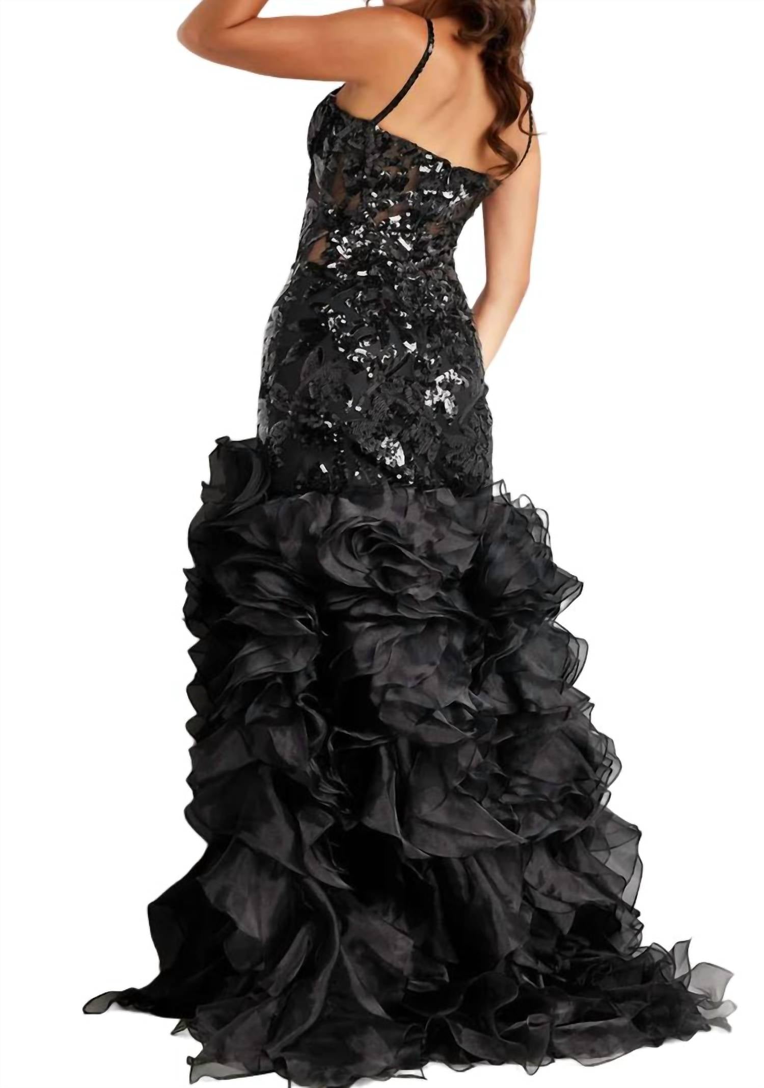 Jovani - Romantic Sweetheart Maxi Dress