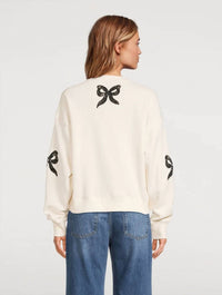Loveshackfancy - Linetta Lace Bow Sweatshirt