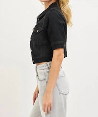 Risen - Emmy Updated Short Sleeve Denim Jacket
