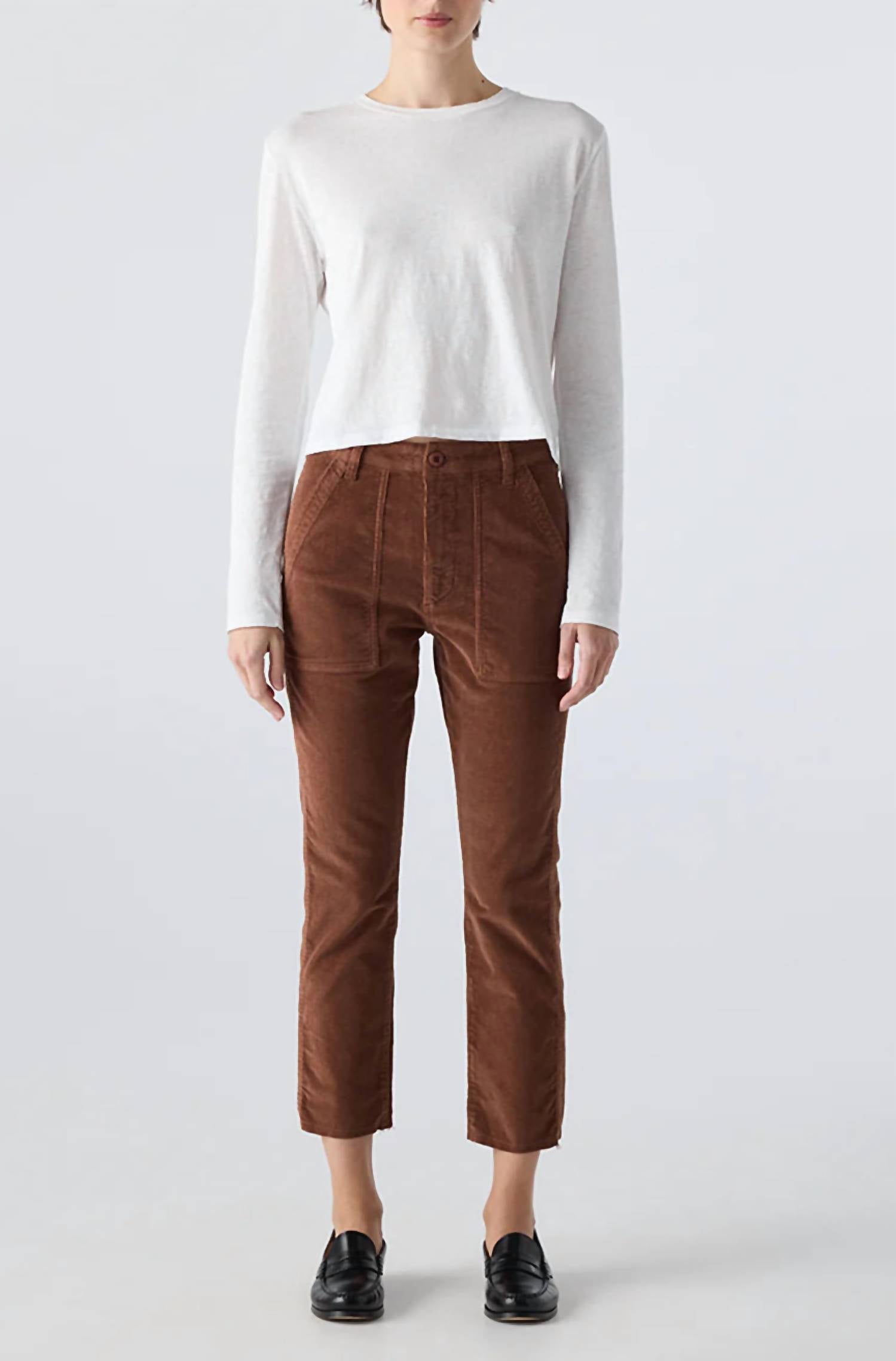 Amo - Corduroy Easy Army Trouser