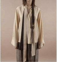Phisique Du Role - Silk Blouse With Double Ties
