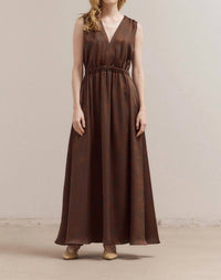 Grade & Gather - Heather Bronzed Satin Dress