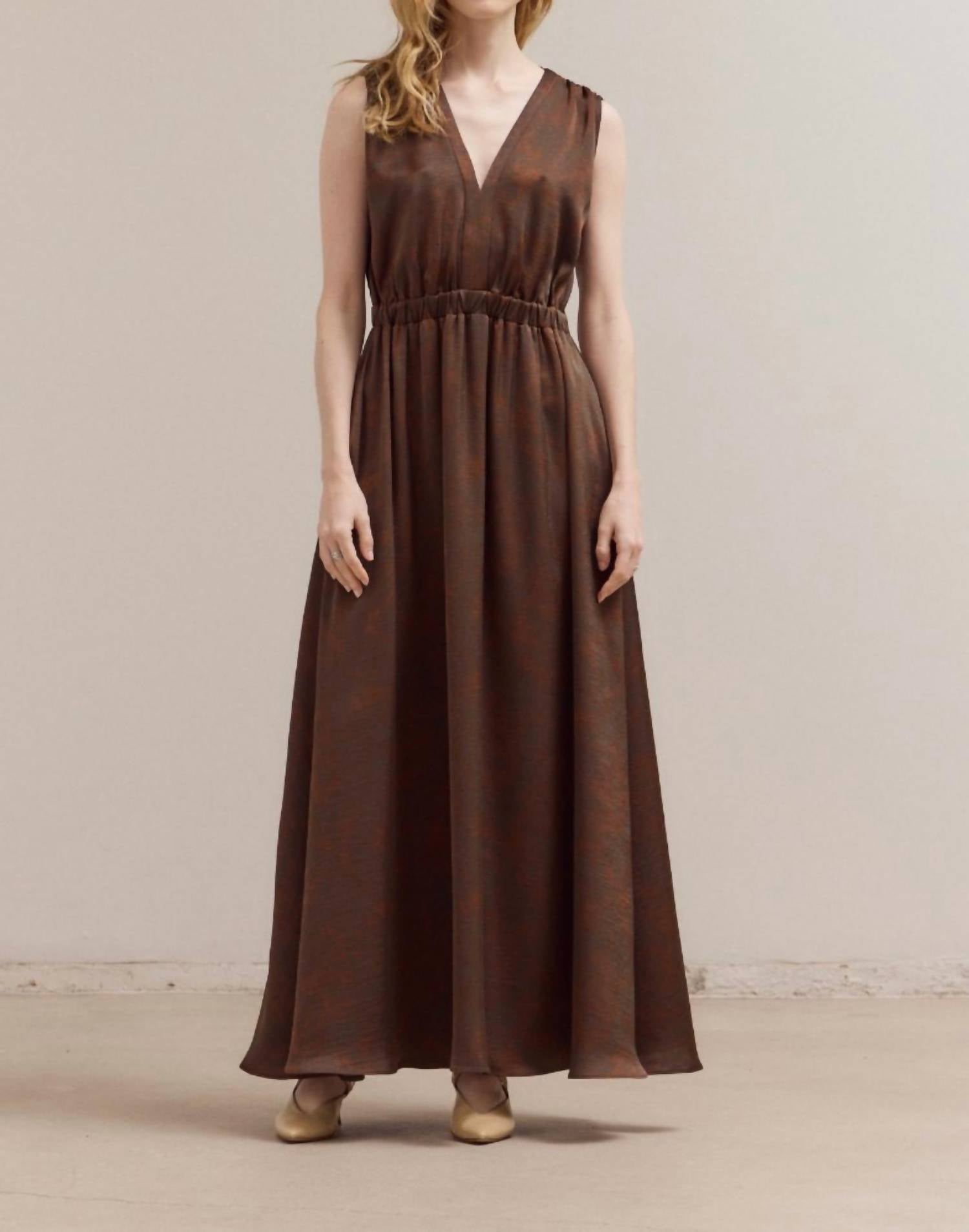 Grade & Gather - Heather Bronzed Satin Dress