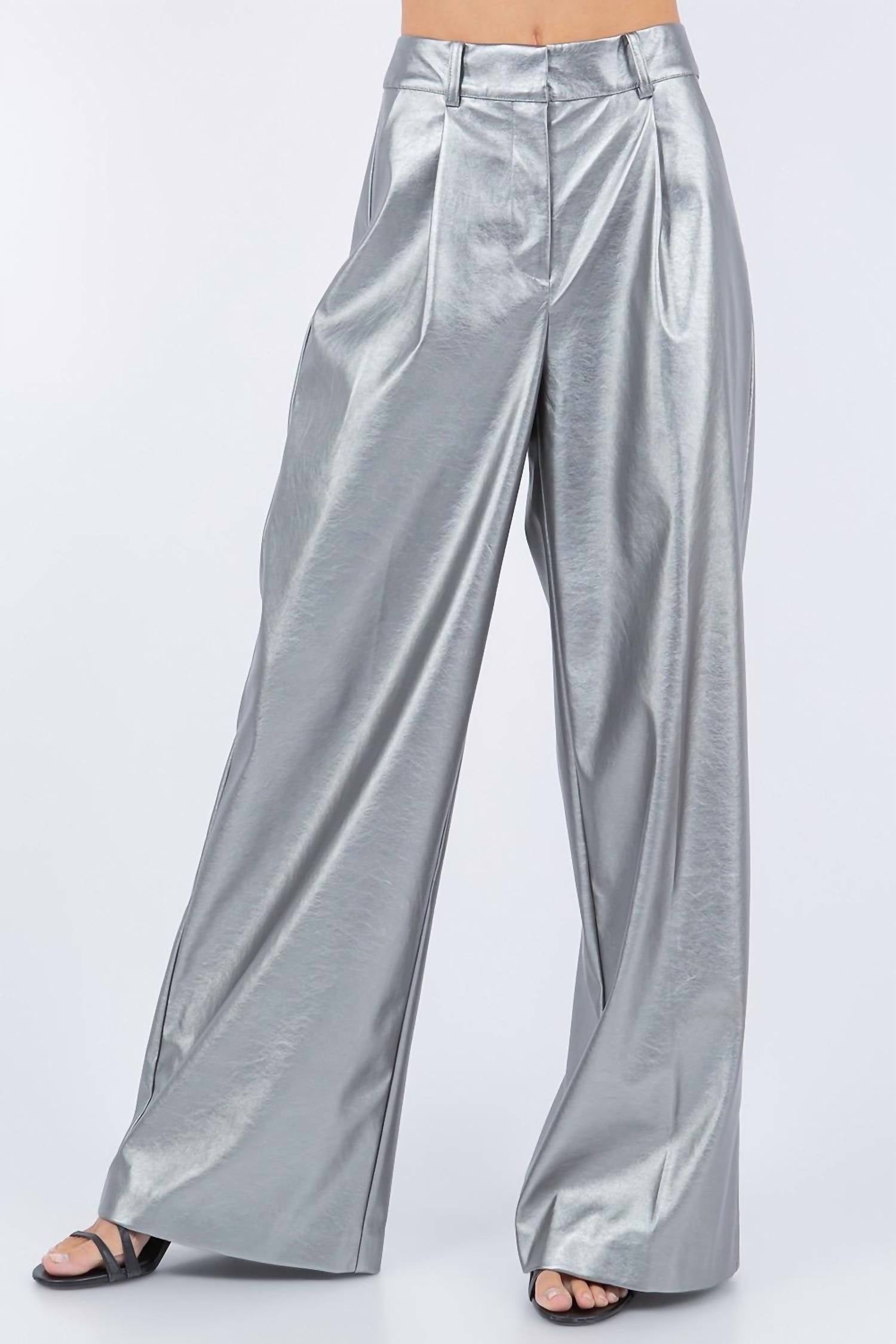 Moda Borboleta - High Waist Wide Leg Pants