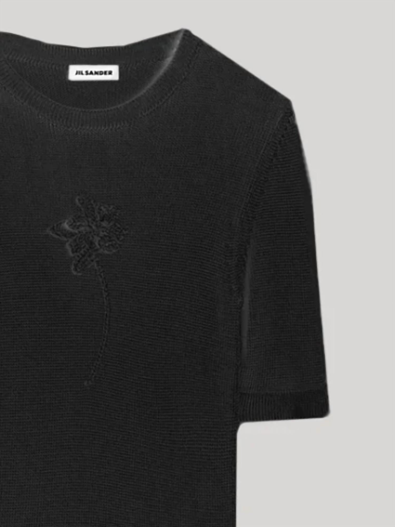 Jil Sander - Women's Viscose Knit Embroidered T-shirt