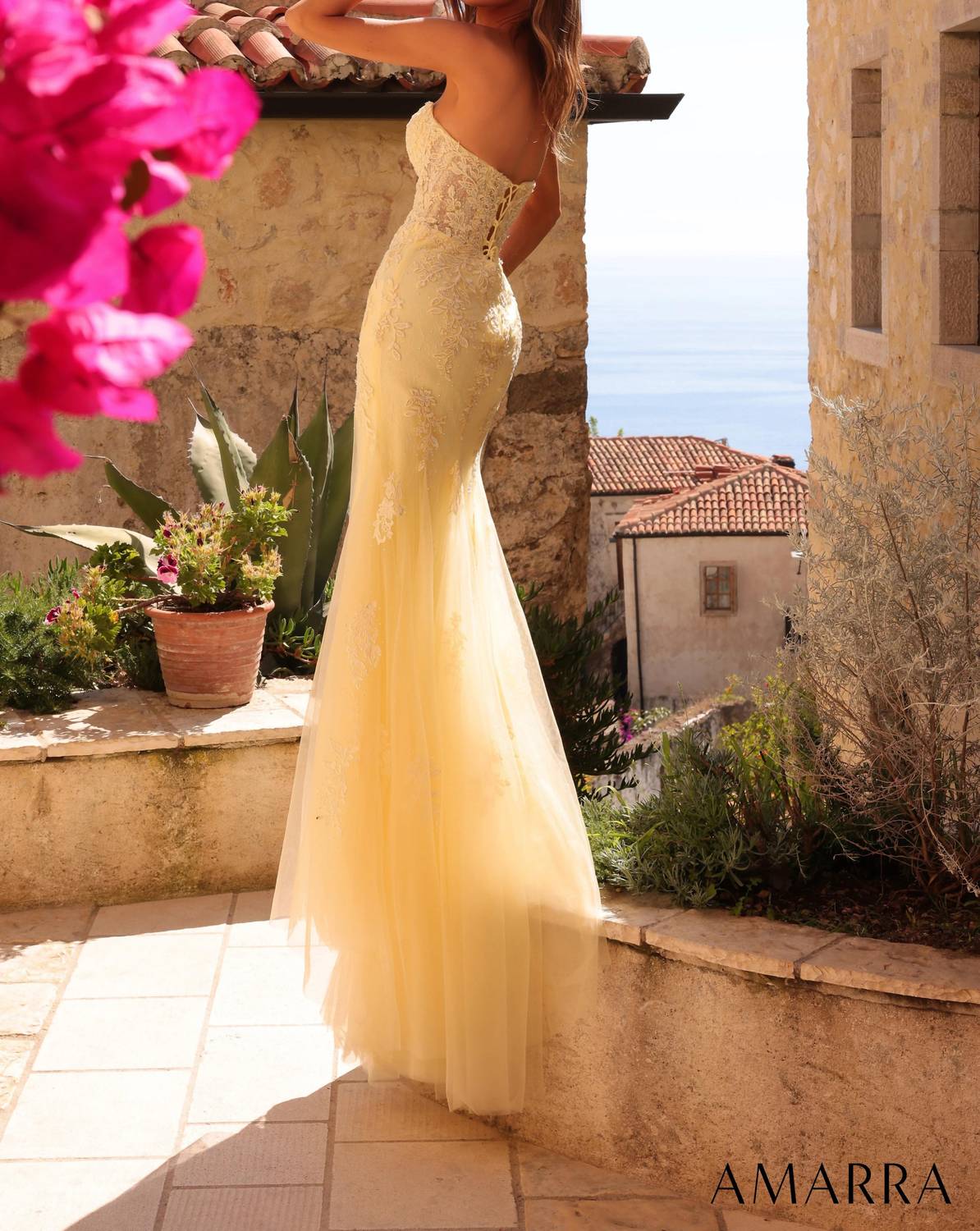 Amarra - Sweetheart Prom Dress With Lace Appliqué And Cutouts