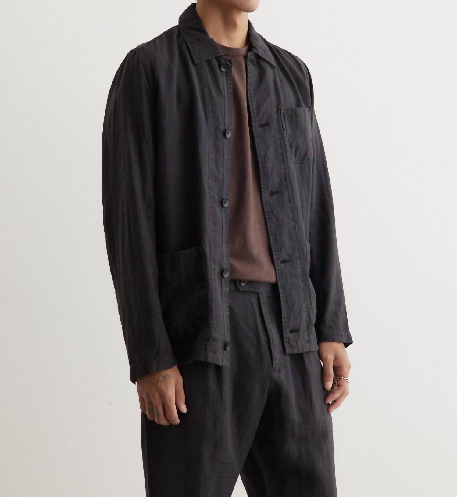 Rag & Bone - Evan Chore Linen Jacket