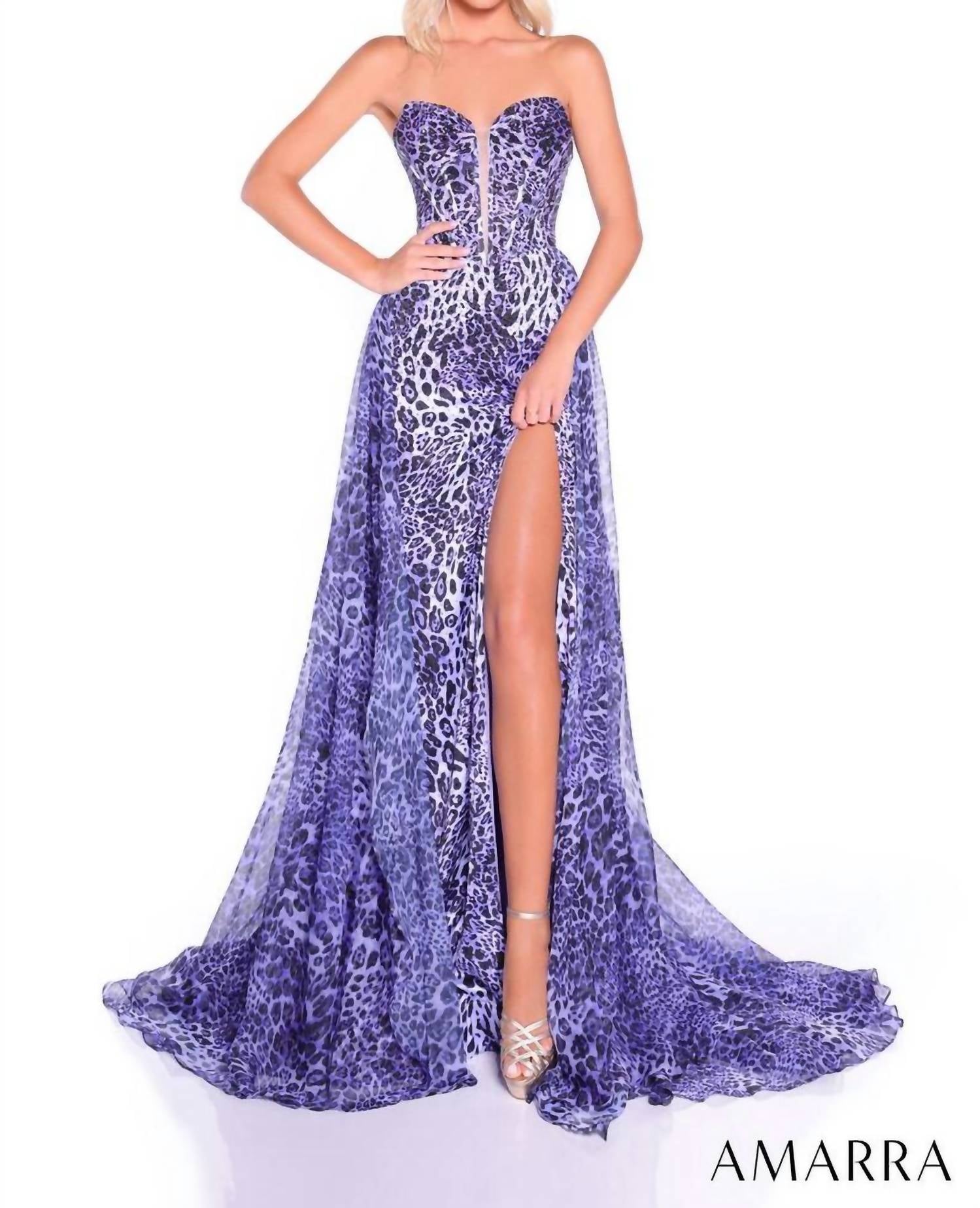 Amarra - Leopard Formal Gown