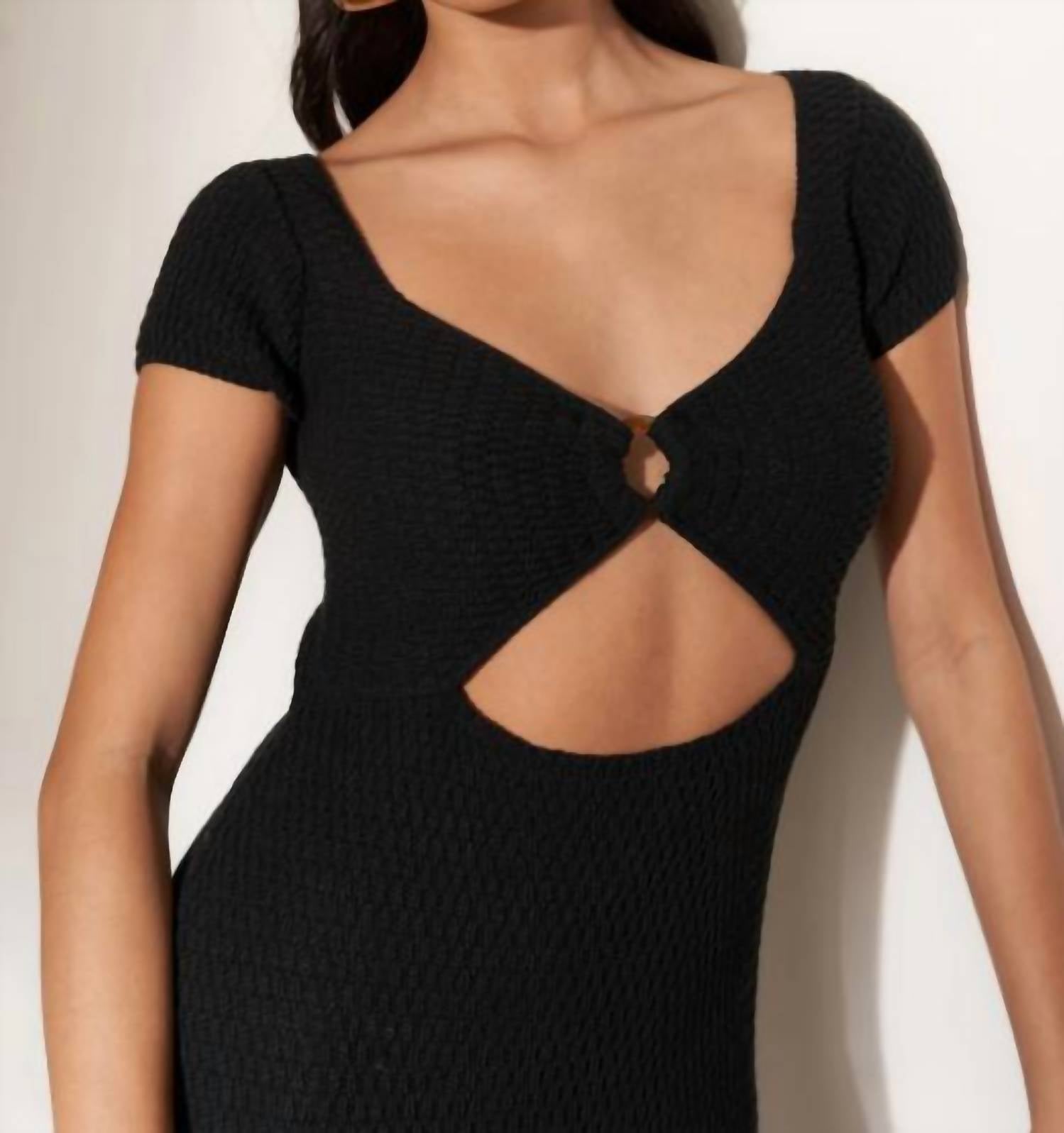 Callahan Odessa Mini Dress in black - women's dress - view 4
