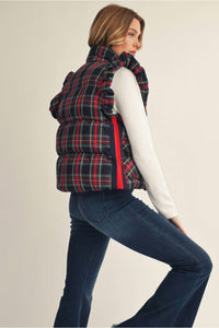 Jodifl - Plaid Ruffle Vest