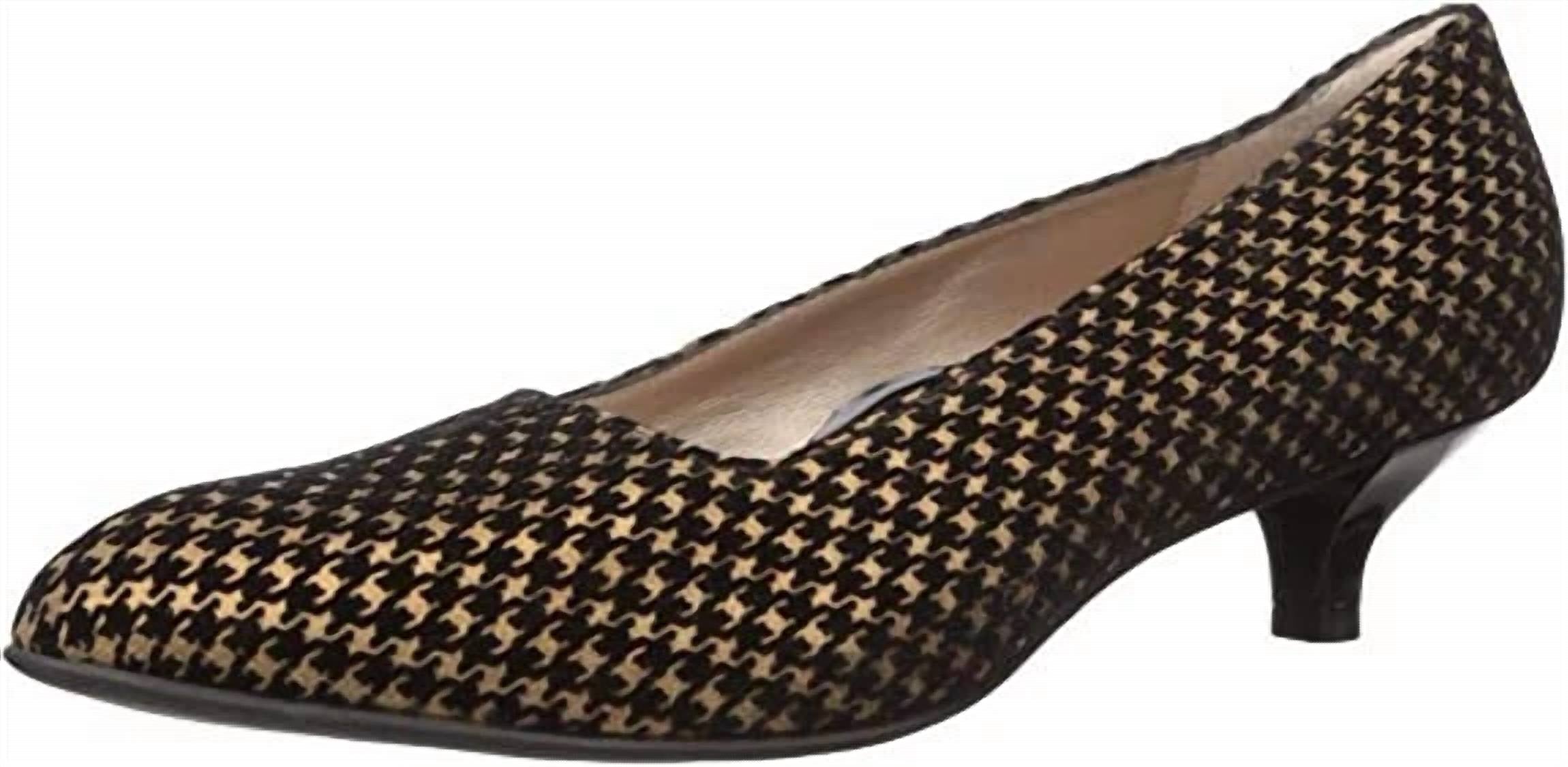 Beautifeel Women's Mystique Pumps in bronze pied de poule print - women's heels