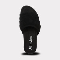 Mykos Women's Clea Slide Sandal in black - women's sandal - view 7