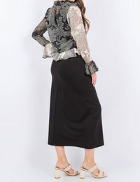 Paparazzi - Devore Burnout Tie Front Cardigan