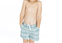 Emerson And Friends - Boy's Plaid Swim Trunks