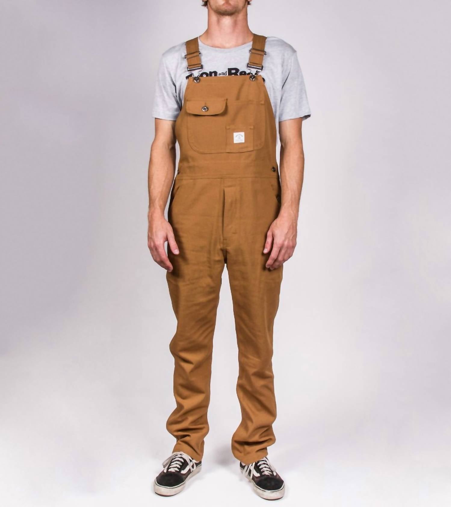 Iron & Resin Tatham Overall in cognac - men's pants
