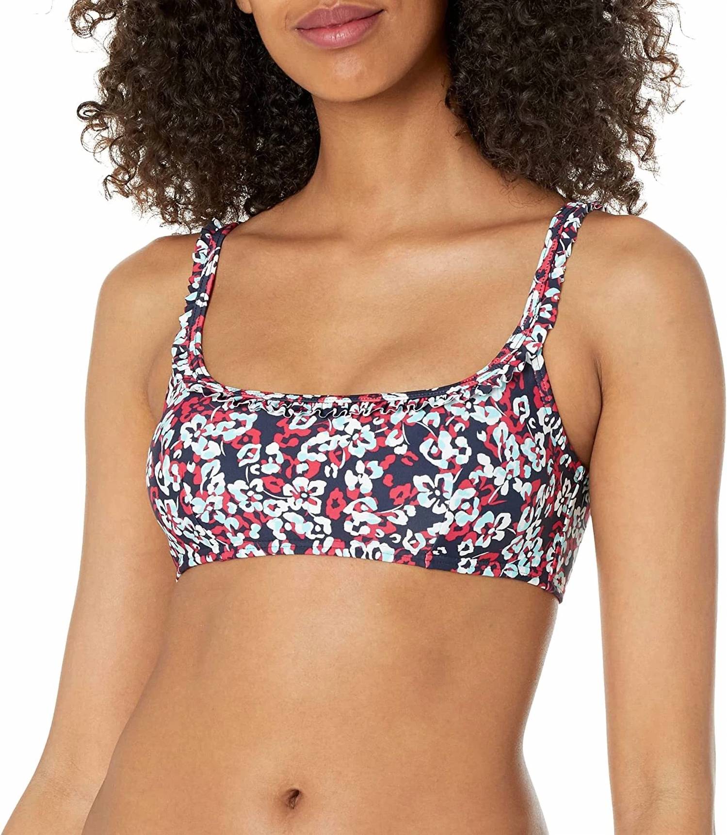 Tommy Hilfiger - Hamilton Floral Printed Ruffle Bikini Top